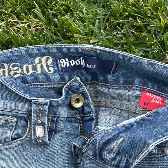 Vintage ROSH Women's Blue Jeans with Embellished Pockets - Picture 2 of 9